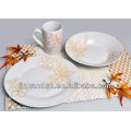 KC-00150/porcelain dinner set/yellow leaf design